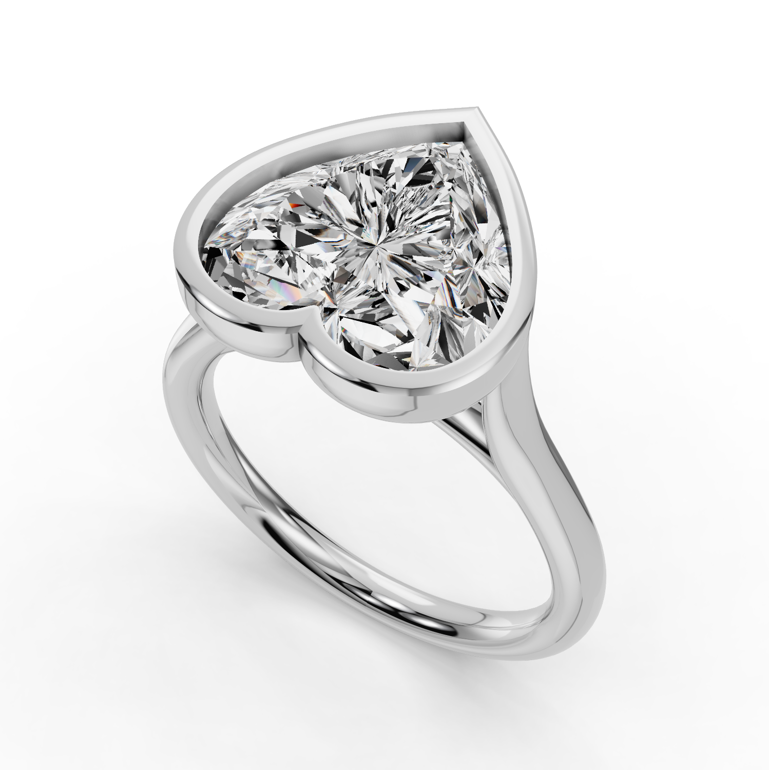 Emery Bezel Solitaire Engagement Ring (2mm)
