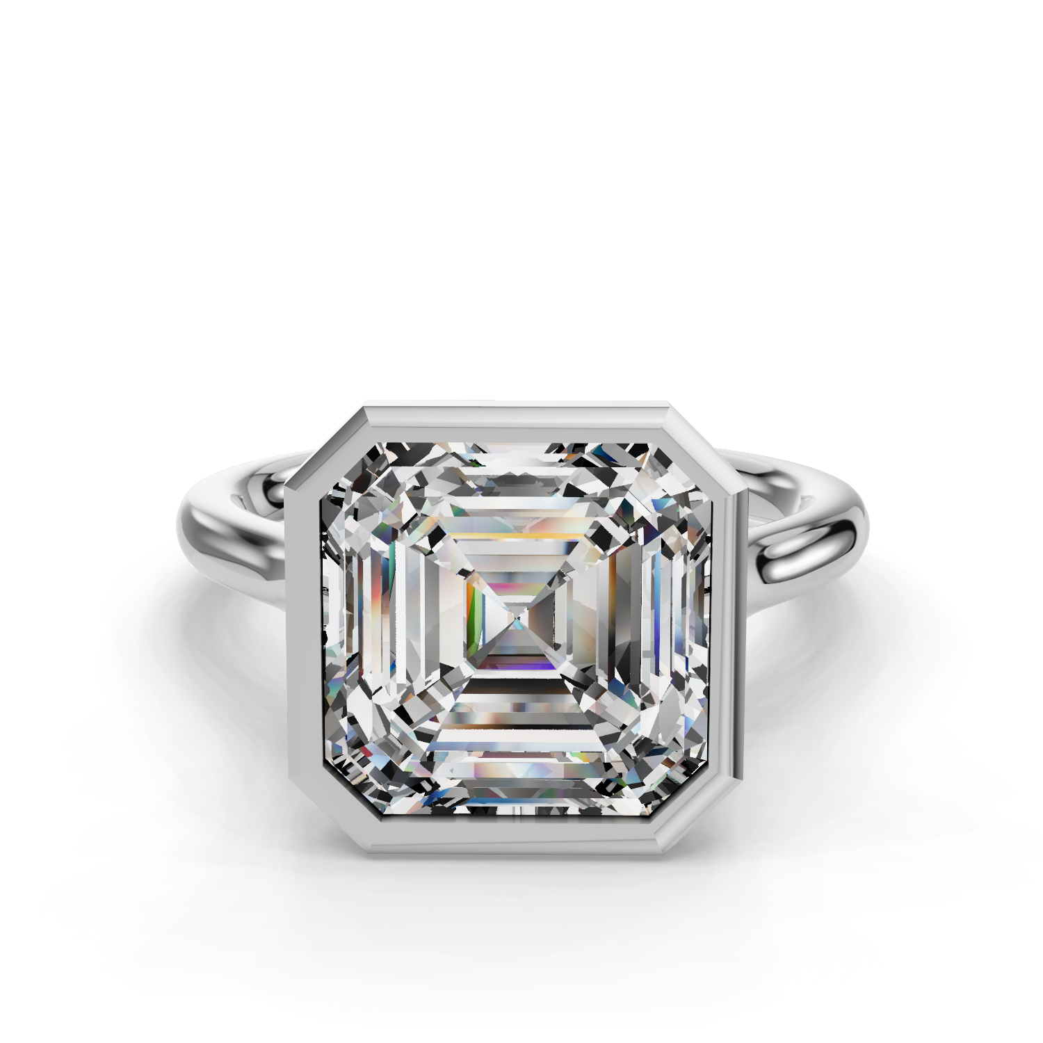 Emery Bezel Solitaire Engagement Ring (2mm)