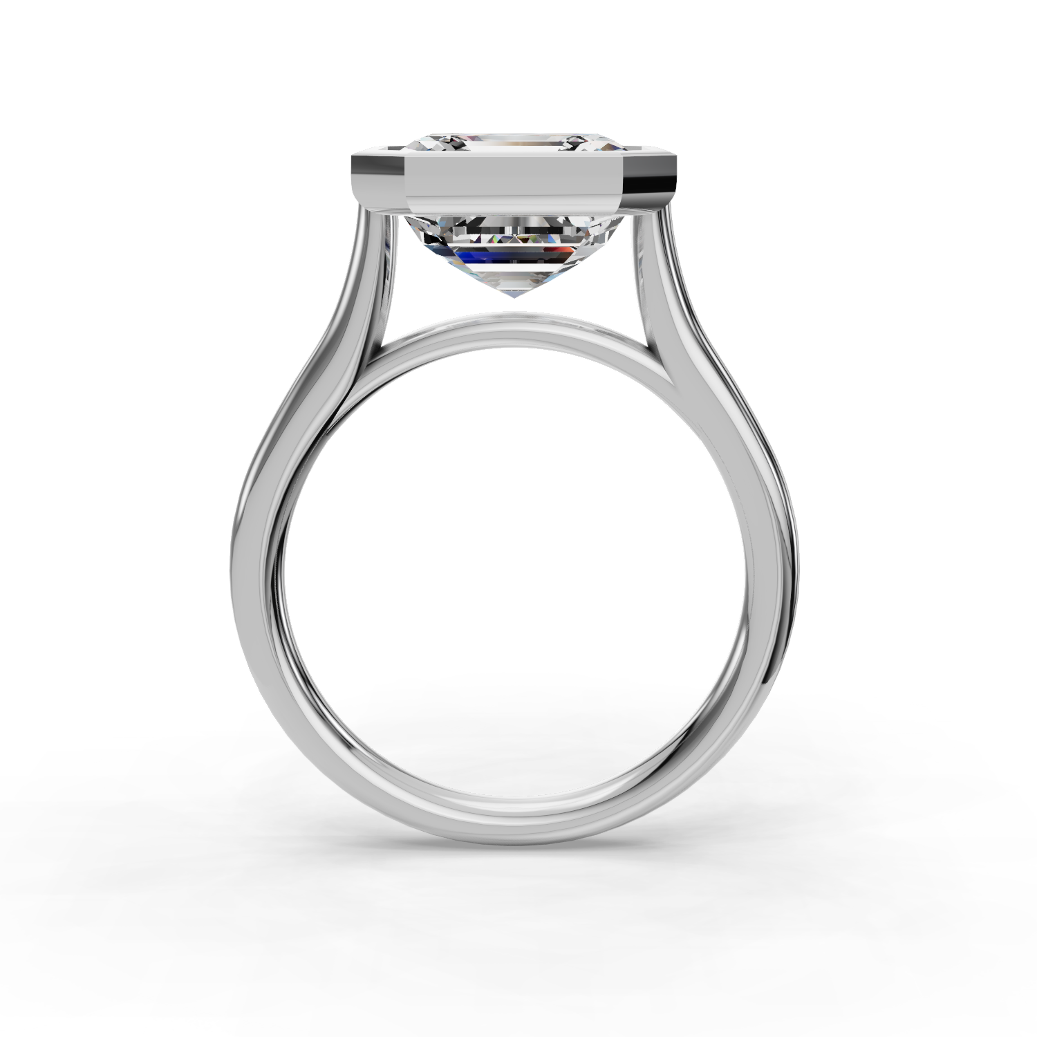 Emery Bezel Solitaire Engagement Ring (2mm)