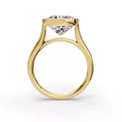 Emery Bezel Solitaire Engagement Ring (2mm)