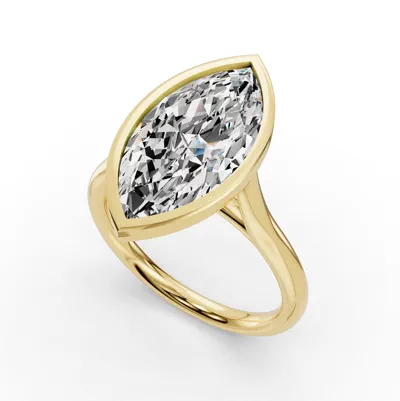 Emery Bezel Solitaire Engagement Ring (2mm)