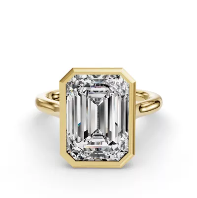 Emery Bezel Solitaire Engagement Ring (2mm)