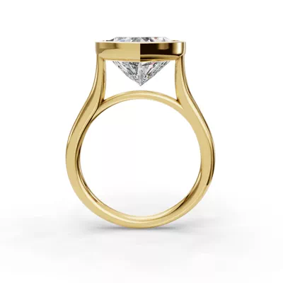 Emery Bezel Solitaire Engagement Ring (2mm)