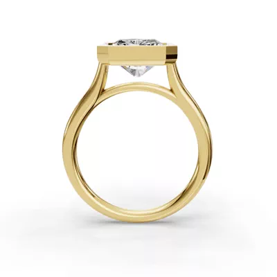 Emery Bezel Solitaire Engagement Ring (2mm)