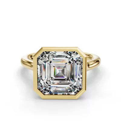 Emery Bezel Solitaire Engagement Ring (2mm)