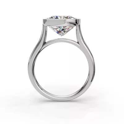 Emery Bezel Solitaire Engagement Ring (2mm)
