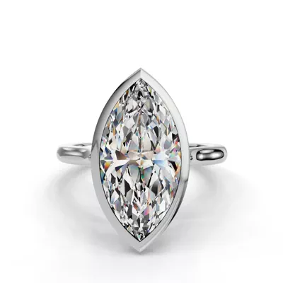 Emery Bezel Solitaire Engagement Ring (2mm)