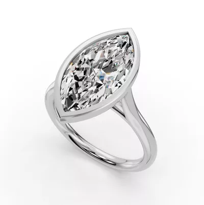 Emery Bezel Solitaire Engagement Ring (2mm)