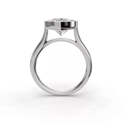 Emery Bezel Solitaire Engagement Ring (2mm)