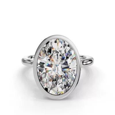 Emery Bezel Solitaire Engagement Ring (2mm)