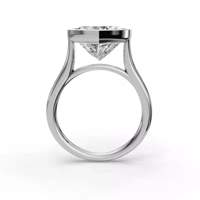 Emery Bezel Solitaire Engagement Ring (2mm)