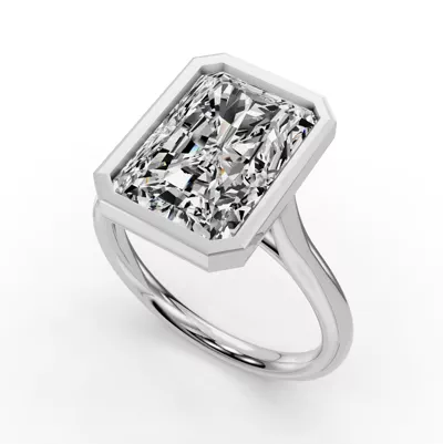 Emery Bezel Solitaire Engagement Ring (2mm)