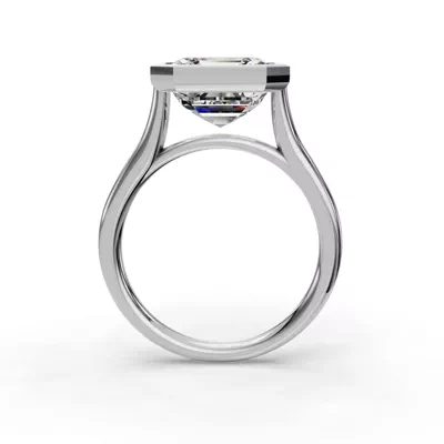 Emery Bezel Solitaire Engagement Ring (2mm)