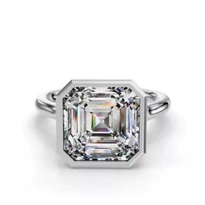 Emery Bezel Solitaire Engagement Ring (2mm)