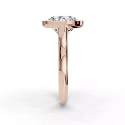 Emery Bezel Solitaire Engagement Ring (2.5mm)