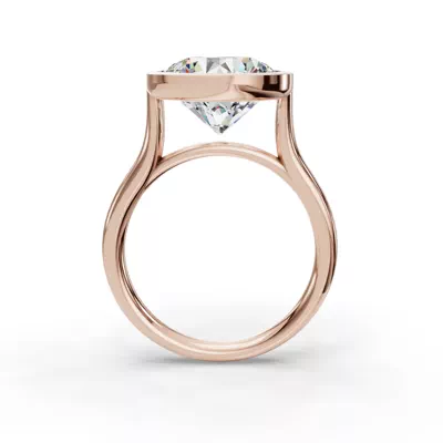 Emery Bezel Solitaire Engagement Ring (2.5mm)