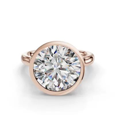 Emery Bezel Solitaire Engagement Ring (2.5mm)