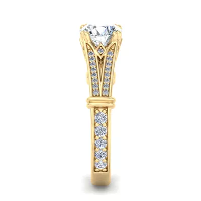 Georgia Art Deco Engagement Ring