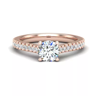 Gianna French Pave Cathedral Engagement Ring