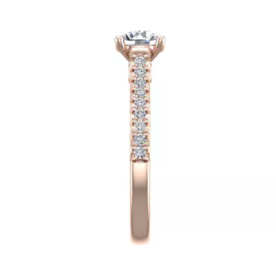 Gianna French Pave Cathedral Engagement Ring