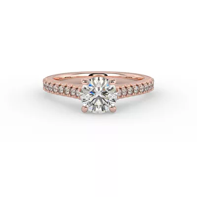 Gianna French Pave Cathedral Engagement Ring
