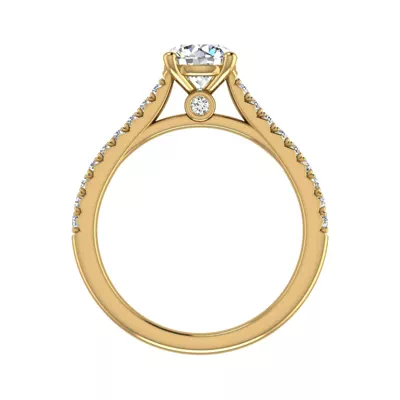 Gianna French Pave Cathedral Engagement Ring