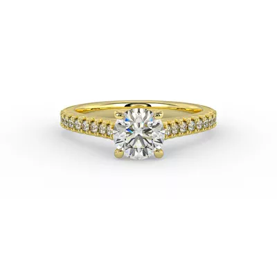 Gianna French Pave Cathedral Engagement Ring