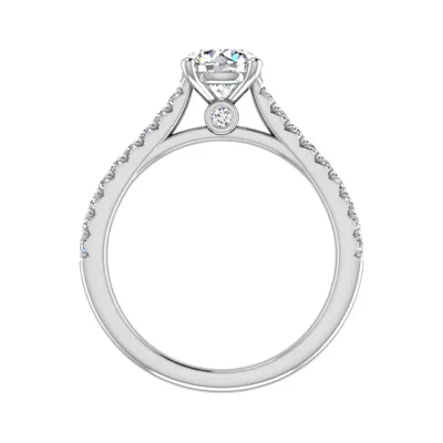 Gianna French Pave Cathedral Engagement Ring