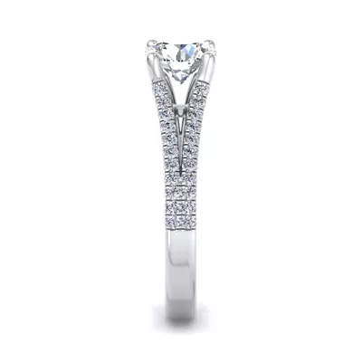 Linnea Split Shank Pave Engagement Ring
