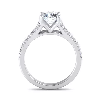 Linnea Split Shank Pave Engagement Ring