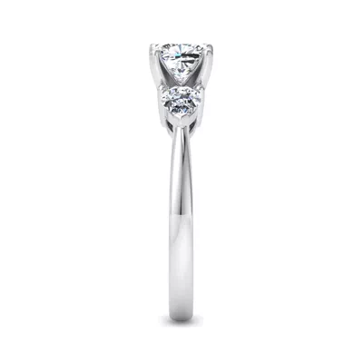 Madison Three-Stone Lab Pear Engagement Ring