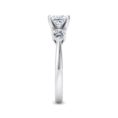 Madison Three-Stone Lab Pear Engagement Ring