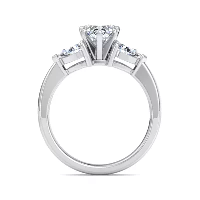 Madison Three-Stone Lab Pear Engagement Ring