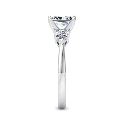 Madison Three-Stone Lab Pear Engagement Ring