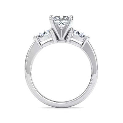Madison Three-Stone Lab Pear Engagement Ring