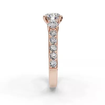 Alana Three-Stone Lab Diamond Engagement Ring