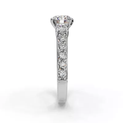 Alana Three-Stone Lab Diamond Engagement Ring