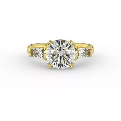 Halle Tapered Baguette Engagement Ring