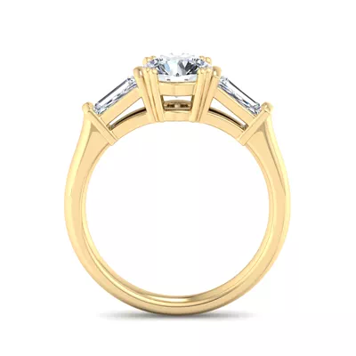 Halle Tapered Baguette Engagement Ring