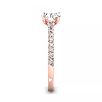 Kayla Pave Cathedral Engagement Ring