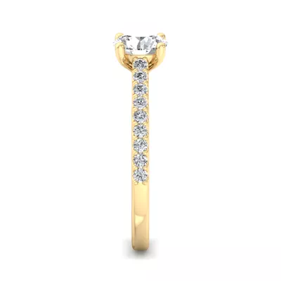 Kayla Pave Cathedral Engagement Ring