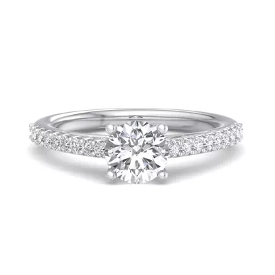 Kayla Pave Cathedral Engagement Ring
