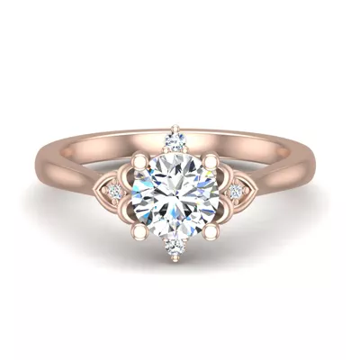 Aspen Art Deco Engagement Ring