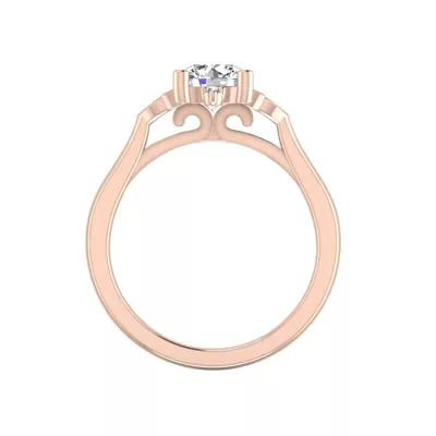 Aspen Art Deco Engagement Ring