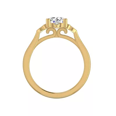 Aspen Art Deco Engagement Ring