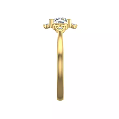 Aspen Art Deco Engagement Ring