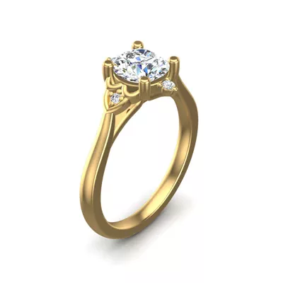 Aspen Art Deco Engagement Ring