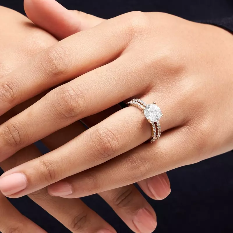 14K Rose Gold Vera Engagement Ring
