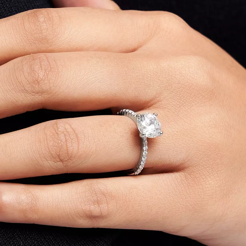 14K White Gold Vera Engagement Ring