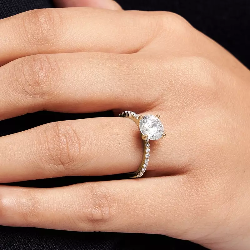 18K Yellow Gold Vera Engagement Ring